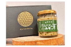 にんにくの芽みそ 120g×3本（自然栽培のにんにくシリーズ）【むなかたひかり】_HA1553