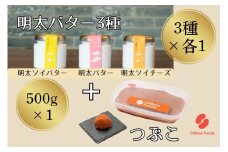 明太子つぶこと明太バター3種セット【ちかえフーズ】_HA1672