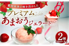 プレミアムあまおうジェラート 2種セット シャーベット アイス スイーツ デザート アイスクリーム あまおう 福岡県産 九州産 洋菓子 いちご 苺 イチゴ 冷凍
