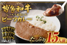 【9月30日で受付終了】【福岡県産博多和牛使用】博多和牛じっくり煮込んだビーフカレー レトルト 15人前