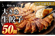 【2023年11月発送】【国産冷凍生餃子】大きめ 餃子 50個 計1kg ラー麦 ぎょうざ 冷凍