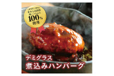 ブランド豚100％煮込みハンバーグ　220ｇ×5個 [F2091]