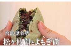 宮地館特製★松ヶ枝餅（白・よもぎ）　１０個入×２箱[G4018]
