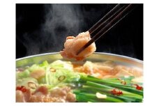 博多 牛もつ鍋セット　あごだし醤油　もつ400g[F4283]