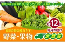 【年12回毎月】穫れたて!旬の野菜・果物定期便★あんずの里【随時開始】[G7010]