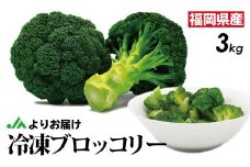 【2026年3月より発送】福岡県産 冷凍ブロッコリー3kg（1kg×3袋）[F2258]