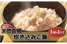 キャンプ飯にオススメ！天然真鯛 炊き込みご飯の素（2合用×2袋）[F0035]