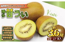 【2025年11～12月出荷】福岡県ブランドキウイフルーツ「博多甘うぃ」約3.6kg[F2218a]