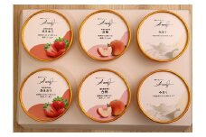 ジェラート　食べ比べセット　6個入り（あまおう・もも・牛乳　各2個入り）[F4589]