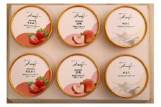 ジェラート　食べ比べセット　12個入り（あまおう・もも・牛乳　各4個入り）[F4593]