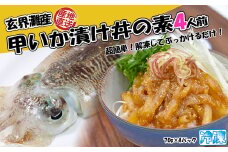 玄界灘産 甲いか漬け丼の素4人前（70g×4P）★1人前ずつ個包装[G0165]