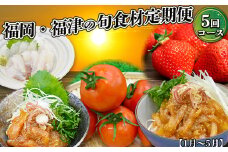 【5回届く！】福岡・福津の旬食材定期便★福津市自慢の旬食材を5回お届け！[G7060]
