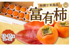 【先行予約】鈴木農園 特撰甘果逸品 富有柿 13玉から15玉(2Lから3Lｻｲｽﾞ) 2025年11月中旬から12月上旬 出荷予定