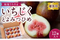 【先行予約】柿屋うちやま いちじく とよみつひめ 12個入り 2025年7月下旬から9月中旬 出荷予定