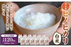 【定期便】日永園 ヒノヒカリ 白米 10kg×12ヶ月 【2025年11月下旬より発送予定】 米 お米 ご飯  うきは市