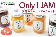 原茂之巨峰園 Only１JAM 季節のフルーツジャムセット (5本) ジャム フルーツ うきは市