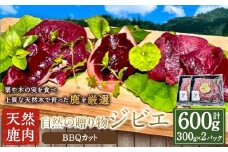 【ジビエ】 天然鹿肉 BBQカット 300g×2パック 天然鹿 鹿肉 シカ肉 赤身 ロース肉 モモ肉 スライス ジビエ ジビエ肉 ジューシー おかず BBQ バーベキュー キャンプ キャンプ飯 ジビエ料理 簡単調理 お取り寄せ 福岡県 うきは市