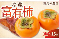 【先行予約】西見柿農園 冷蔵富有柿 12玉から15玉 2025年12月中旬から2026年1月下旬 出荷予定