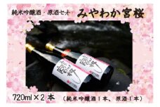M13「みやわか宮桜」純米吟醸酒と原酒セット 父の日 ギフト プレゼント 贈り物
