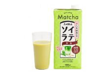 〈ふくれん〉 　国産大豆100％ 　豆乳飲料　ソイラテ抹茶　1000ml×6本　[M465P-2]　八女茶　イソフラボン　ソイ　健康　たんぱく質