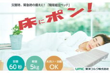 日本製 簡易組み立て ベッド 床にポン！ [M546-1] 発砲スチロール 簡易ベッド マッサージベッド 施術台 エステべッド マッサージ台 整体べッド 軽量 持ち運び 丈夫 シングル 防災 防災グッズ 災害対策 備蓄品 避難 緊急災害 備蓄 地震 震災 送料無料