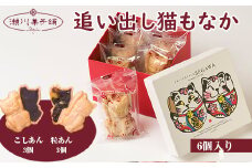 Ｍ596〈瀬川菓子舗〉もなか6個入（粒あん3個・こしあん3個）  母の日 プレゼント ギフト お菓子 スイーツ 和菓子 食べ物 食事 花とスイーツ