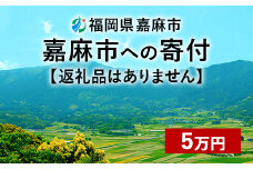 【ふるさと納税】嘉麻市への寄付 5万円（返礼品はありません）