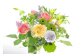 【12回定期便】★★★届いたら、いつもの花瓶に入れるだけ！簡単管理の おしゃれ ブーケ ♪初回 花瓶 付き、毎回延命剤付き！！ 