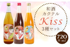 ”天保5年 創業 の 老舗 酒蔵 がお届けする” 和酒 カクテル Kiss3種類セット お酒 酒 チョコ マンゴー 梅 梅酒 福岡県嘉麻市
