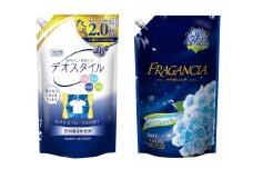 【詰替用大容量3袋×2】 衣料用洗剤 デオスタイル&柔軟剤 フラガンシア 摘みたてプレシャスブルーの香り 洗剤 柔軟剤 衣類 障がい者 就労支援 事業