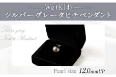Wg(K14)シルバーグレータヒチペンダント 真珠 ペンダント アクセサリー 装飾品 福岡県 嘉麻市