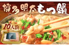 【訳あり】博多明太もつ鍋セット 10人前 合計2.4kg