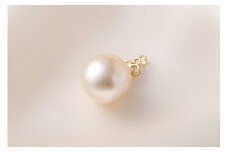 【ダイヤ0.10ct】 K18 南洋パール ペンダント 17.0mm UP～15.0mm UP 真珠 アクセサリー ファッション