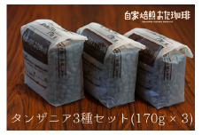 自家焙煎 おだ 珈琲 タンザニア 3種セット 各170g 合計510g コーヒー 豆