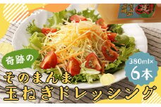 奇跡のそのまんま 玉ねぎドレッシング 6本セット （380ml×6本） ドレッシング 調味料 無添加 ノンオイル