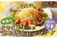 奇跡のそのまんま 玉ねぎドレッシング 9本セット （380ml×9本） ドレッシング 調味料 無添加 ノンオイル