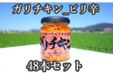 ★48本セット★【ガリチキン-ピリ辛】チキンのガーリックオイル漬け_ピリ辛（標準サイズ110g）