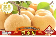 フルーツの里の直売所より 豊水梨 2.5kg ナシ 果物 先行予約 