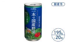 野菜ジュース 一本で国産野菜 1日分の野菜 350g分 ふくれん 195g×20缶入り※配送不可：北海道・沖縄・離島 