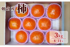 柿 3kg 朝倉 ぱぁ～しもん屋の柿 化粧箱入り