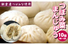 つぼみ菜まんじゅう 10個（80g×5個入×2袋）冷凍 肉まん 豚まん 惣菜 蕾菜 野菜 電子レンジ ※配送不可：離島