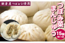 つぼみ菜まんじゅう 15個（80g×5個入×3袋）冷凍 肉まん 豚まん 惣菜 蕾菜 野菜 電子レンジ ※配送不可：離島