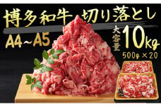 限定 牛肉 博多和牛 A4～A5 切り落とし 合計10kg（500g×20p）肩ロース 赤身 バラ カルビ 小分け 大好評につき継続！配送不可：離島