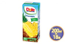 ジュース パイナップル Dole 100％ 200ml×18本