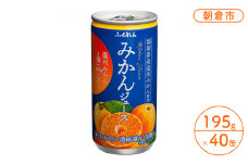 みかんジュース 20缶入り 2ケース 福岡県の郷土ジュース 福岡県産 みかん 濃厚 ビタミンC 100％ジュース ふくれん※配送不可：北海道・沖縄・離島
