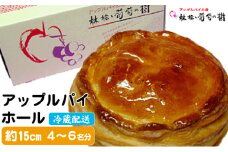 アップルパイ ホール 林檎と葡萄の樹 5号サイズ テレビや催事でも人気 酸味と甘さの絶妙なバランス 15cm 配送不可 離島 りんご 美味しい スイーツ こだわり 