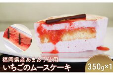 ケーキ ムースケーキ 約350g×1個 福岡県産 あまおう 使用 いちごのムースケーキ スイーツ いちご 福岡 デザート お菓子 イチゴ 苺 配送不可：離島