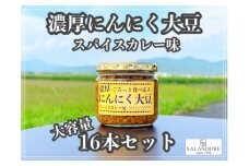大容量 濃厚 にんにく大豆 スパイスカレー味 16本 セット