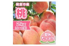 桃 朝倉市産 約2kg 4～8玉 もも モモ 果物 デザート ※配送不可：離島