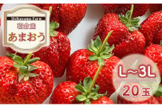 いちご 朝倉市産 あまおう L～3L 20玉 イチゴ 苺 果物 デザート ＜Shibayama Farm＞ ※配送不可：離島